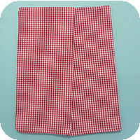 Mini Check Kitchen Towel - Red
