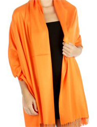 Pashmina Style Wrap - Orange