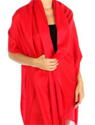 Pashmina Style Wrap - Red