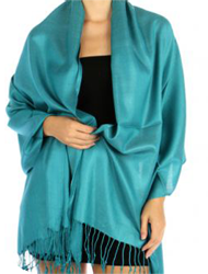 Pashmina Style Wrap - Teal