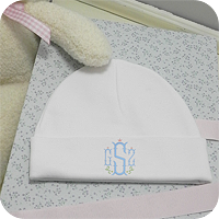 White Knit Baby Beanie Cap (Baby Hat)