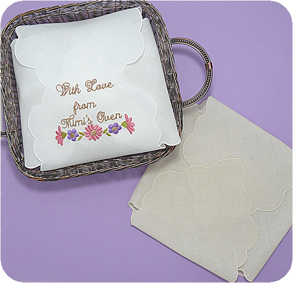 Linen Hot Roll Cover - White or Ecru