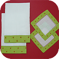 Funky Christmas Dot Guest Towel