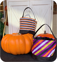 Striped Halloween Buckets