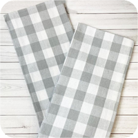 Grey Buffalo Check Kitchen Towel