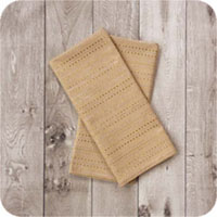 Silver & Gold Dobby Stripes Kitchen Towel