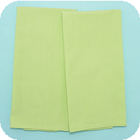 Solid Flat-Weave Kitchen Towel - Pale Green