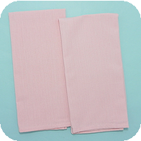 Solid Flat-Weave Kitchen Towel - Pale Pink