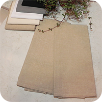 Solid Flat-Weave Kitchen Towel - Oatmeal