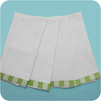 Vintage Gingham Trim Kitchen Towels - Cucumber Green