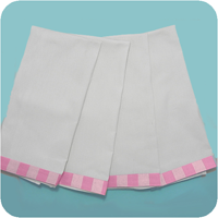 Vintage Gingham Trim Kitchen Towels - Pink