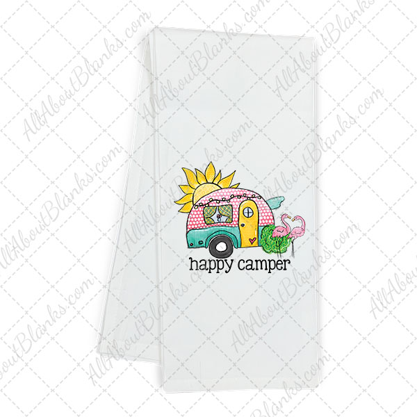 DTF Transfer - Happy Camper Flamingo